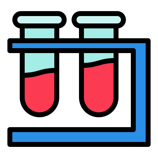 Lab, medicine, research, test tube, virus icon